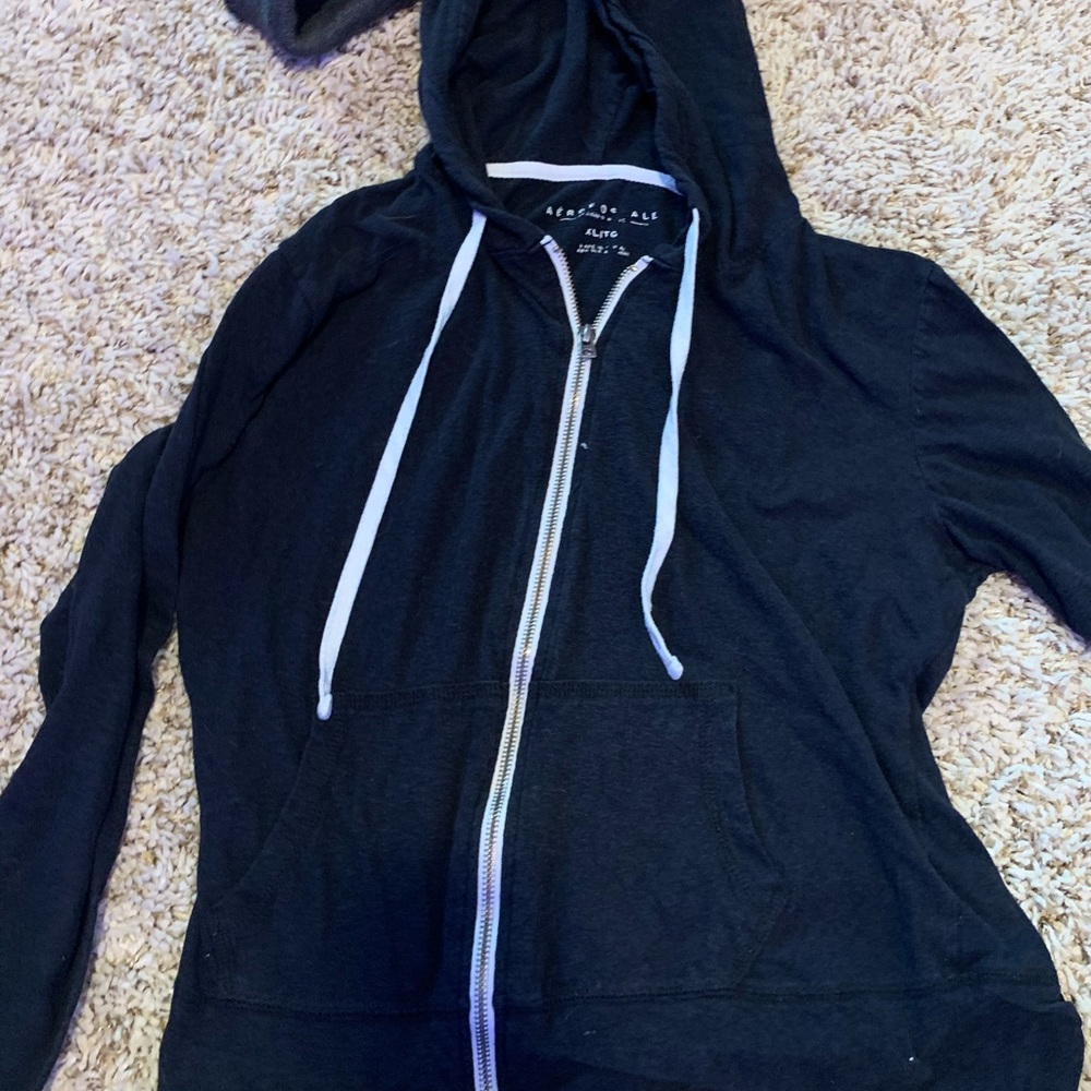Aeropostale Black Zip Up